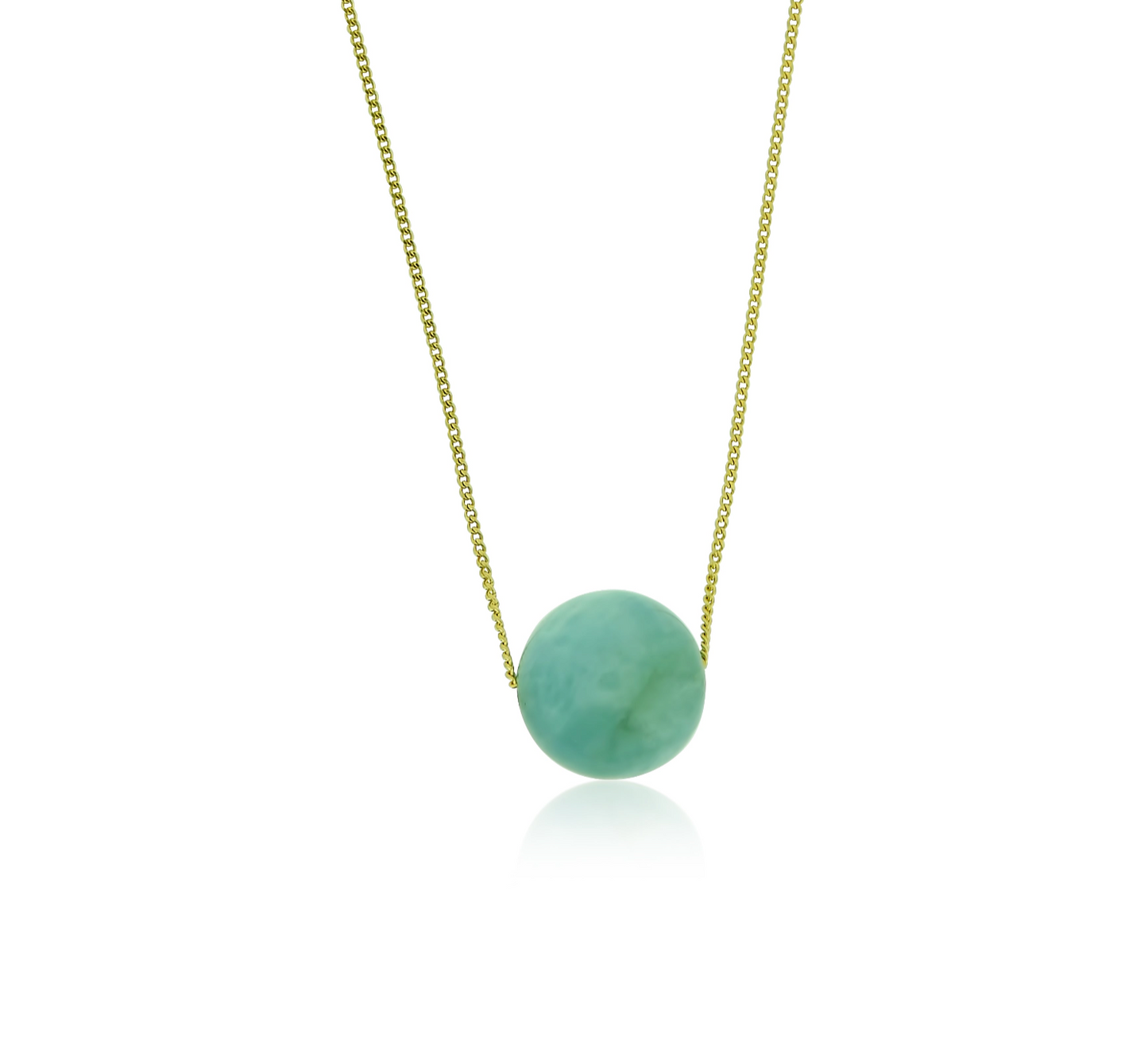 Aquamarine Gumball Necklace