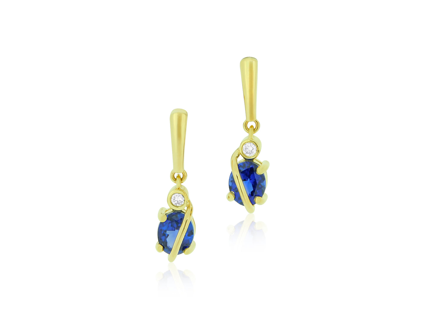 Tanzanite and Diamond Drops