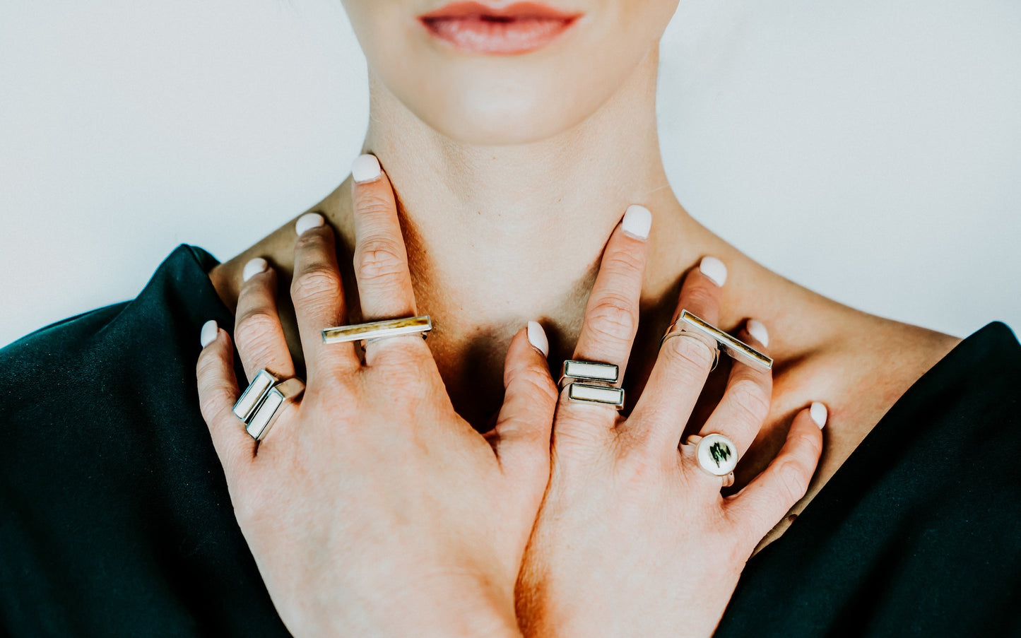 Fossilized Woolly Mammoth Ivory Circle Ring