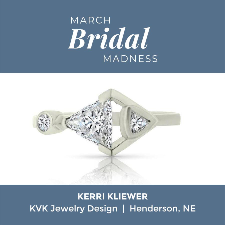 Triangle Engagement Ring