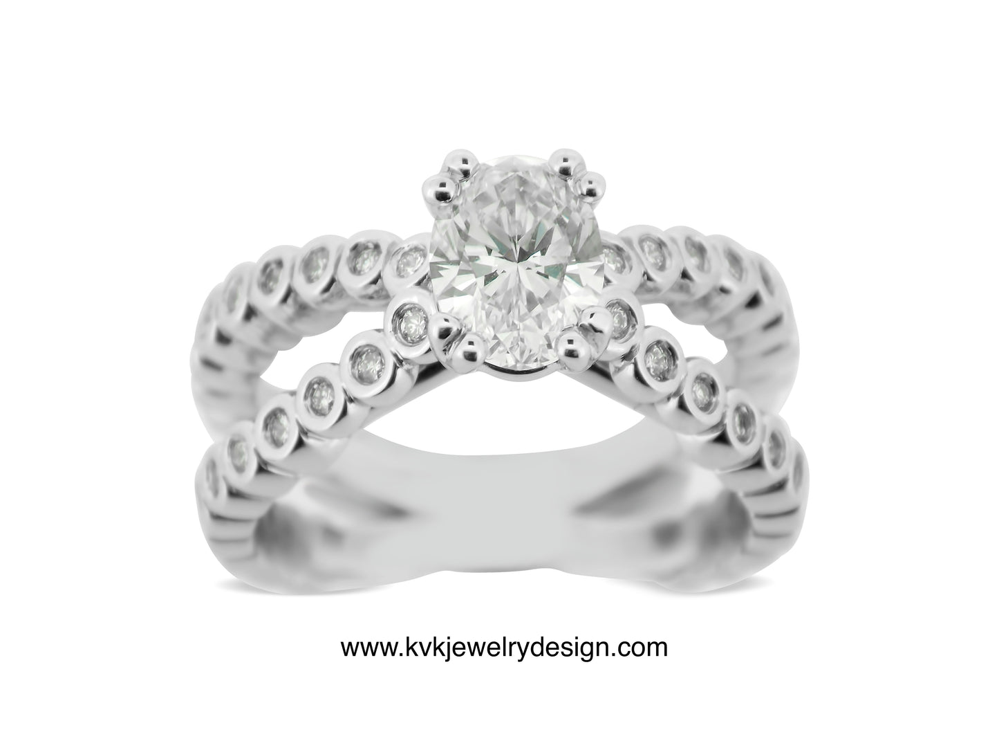 Split Band Diamond Ring