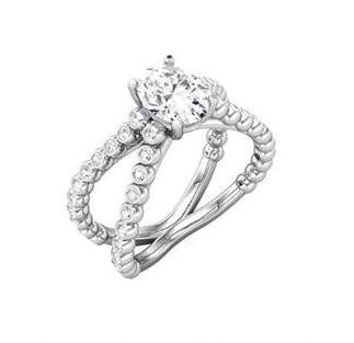 Split Band Diamond Ring