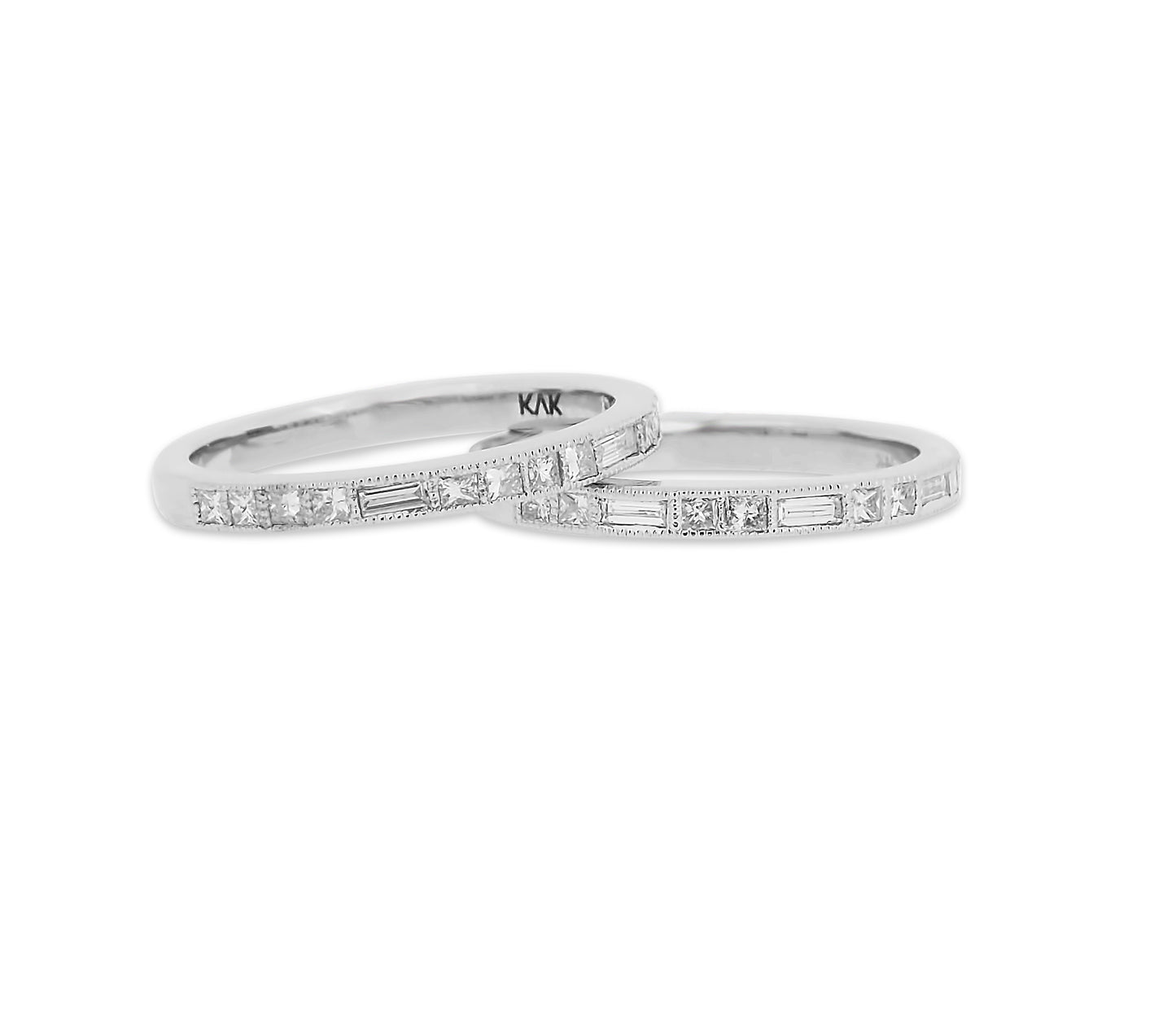 Delicate Double Diamond Rings