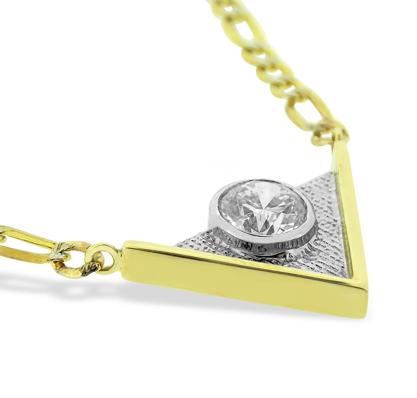 Dimensional Diamond Pendant