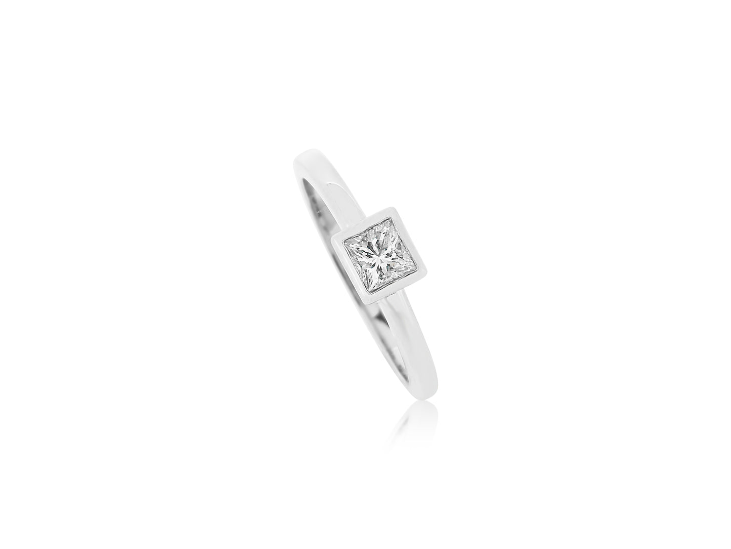 Square Cut Diamond Ring