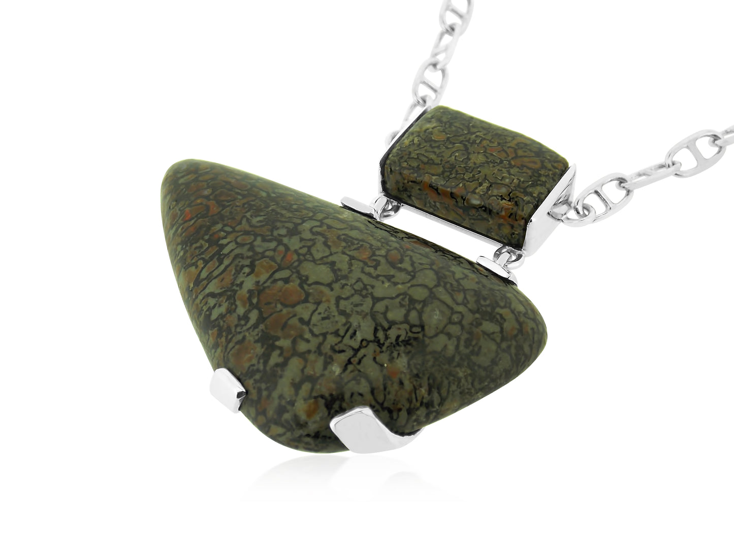 Double Fossilized Dinosaur Pendant