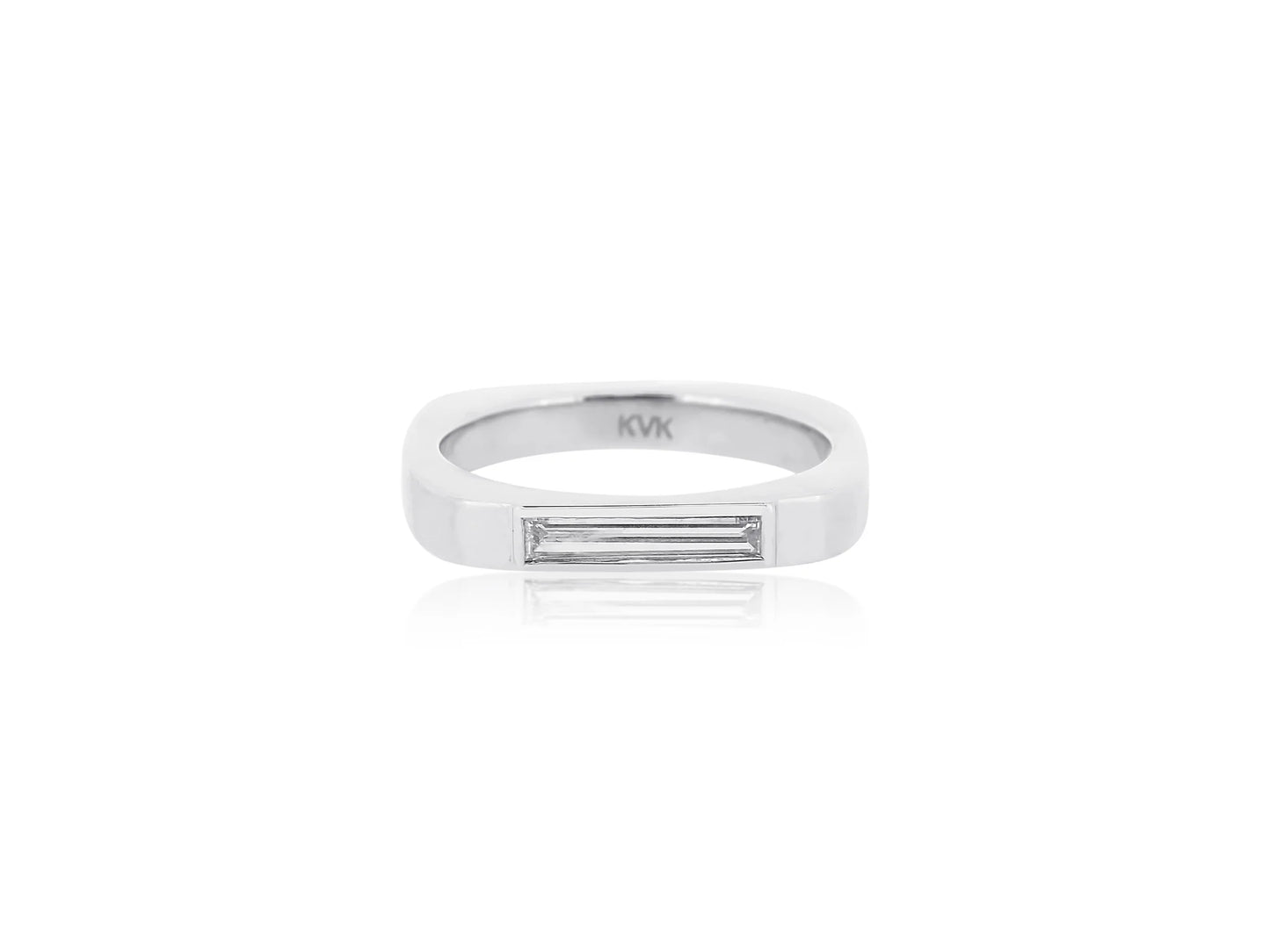 Elongatd Baguette Diamond Ring