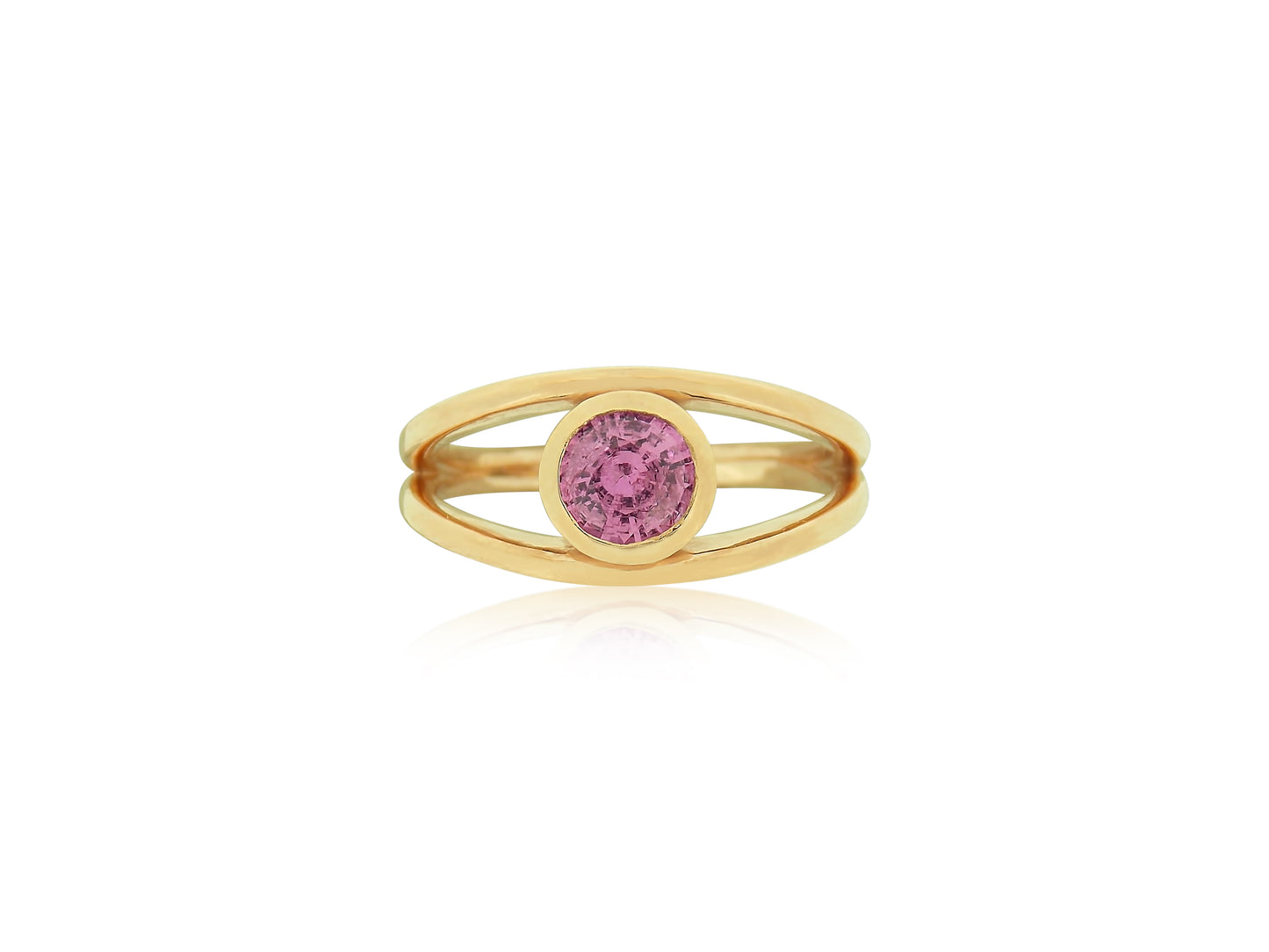 Pink Sapphire Rose Gold Ring