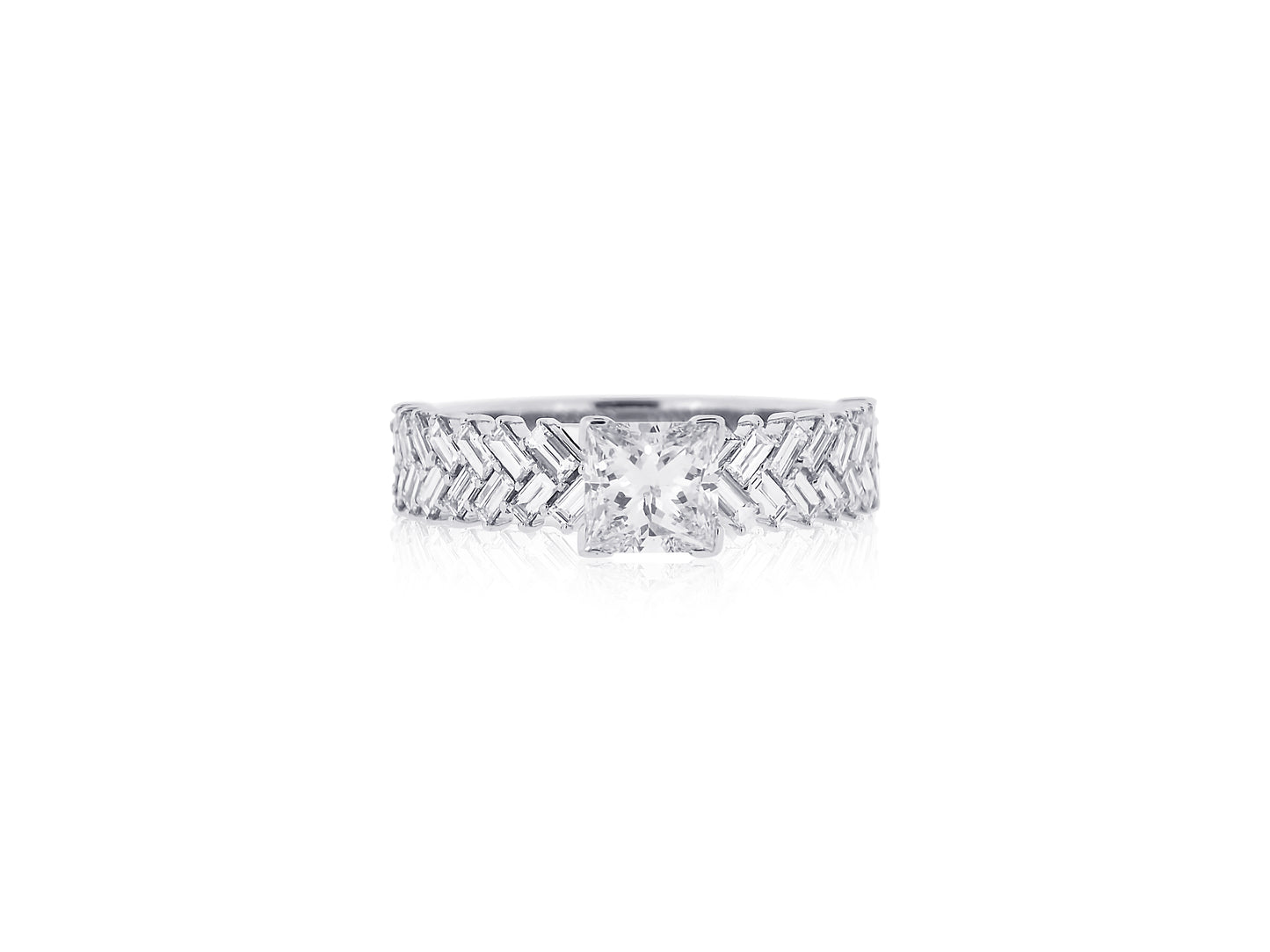 Crisscross Diamond Ring