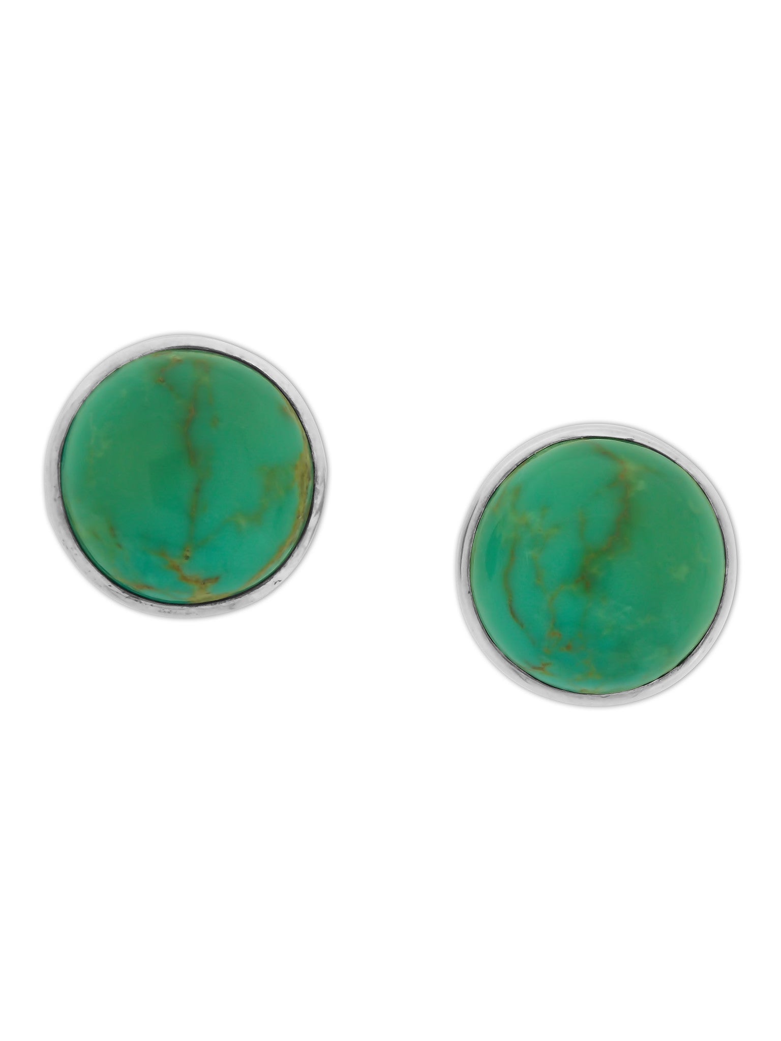 Green turquoise hot sale stud earrings