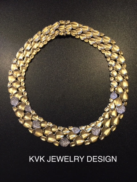 Breathtaking Custom Diamond Gold Necklace