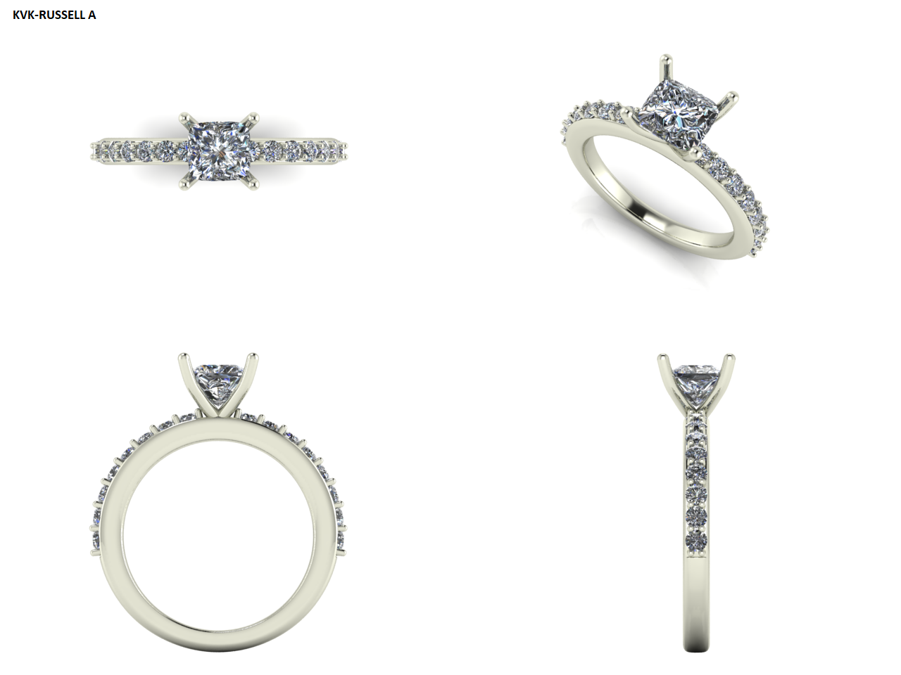 Turquoise and Diamond Engagement Ring Set