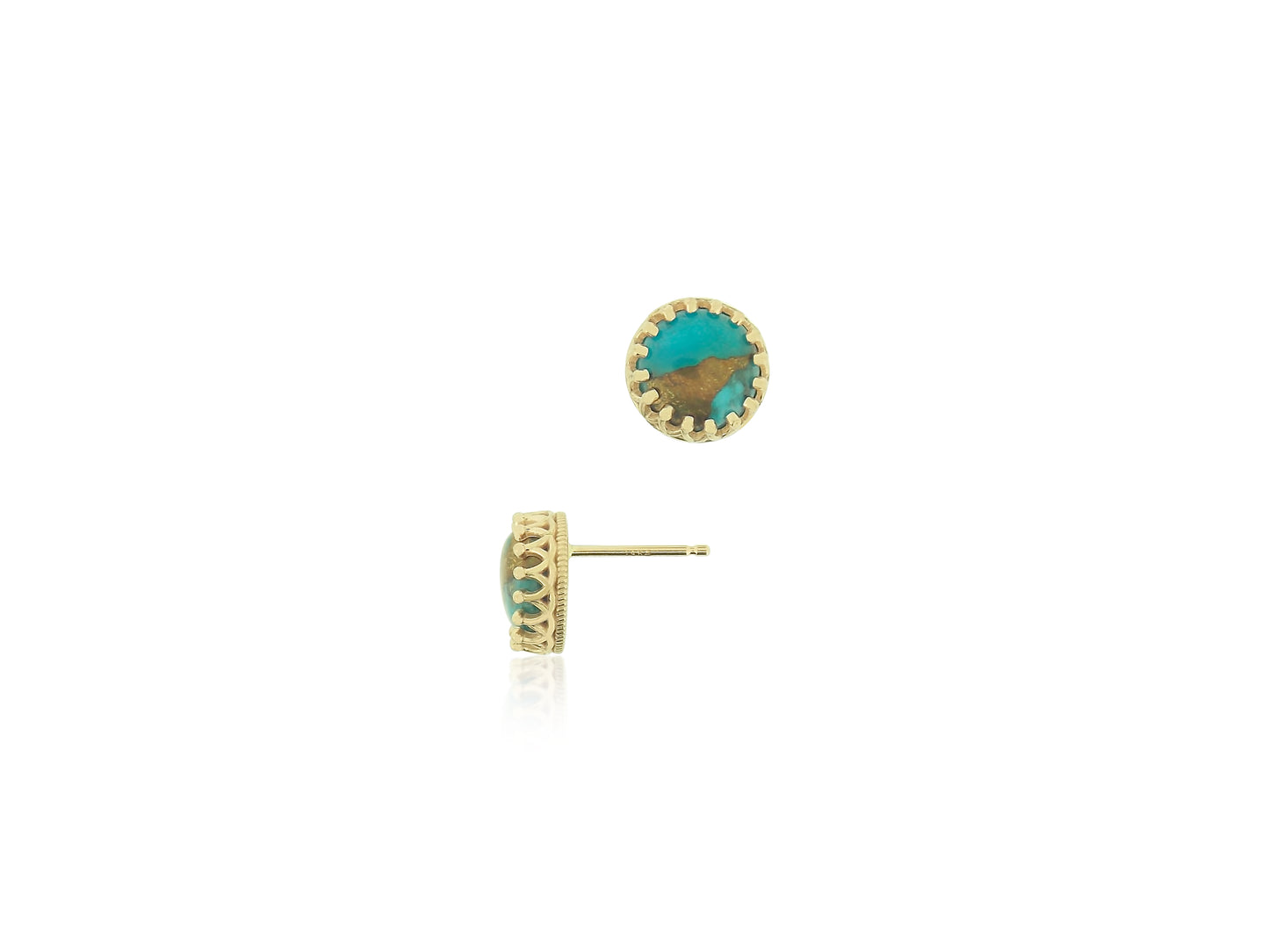 Copper Turquoise Earrings