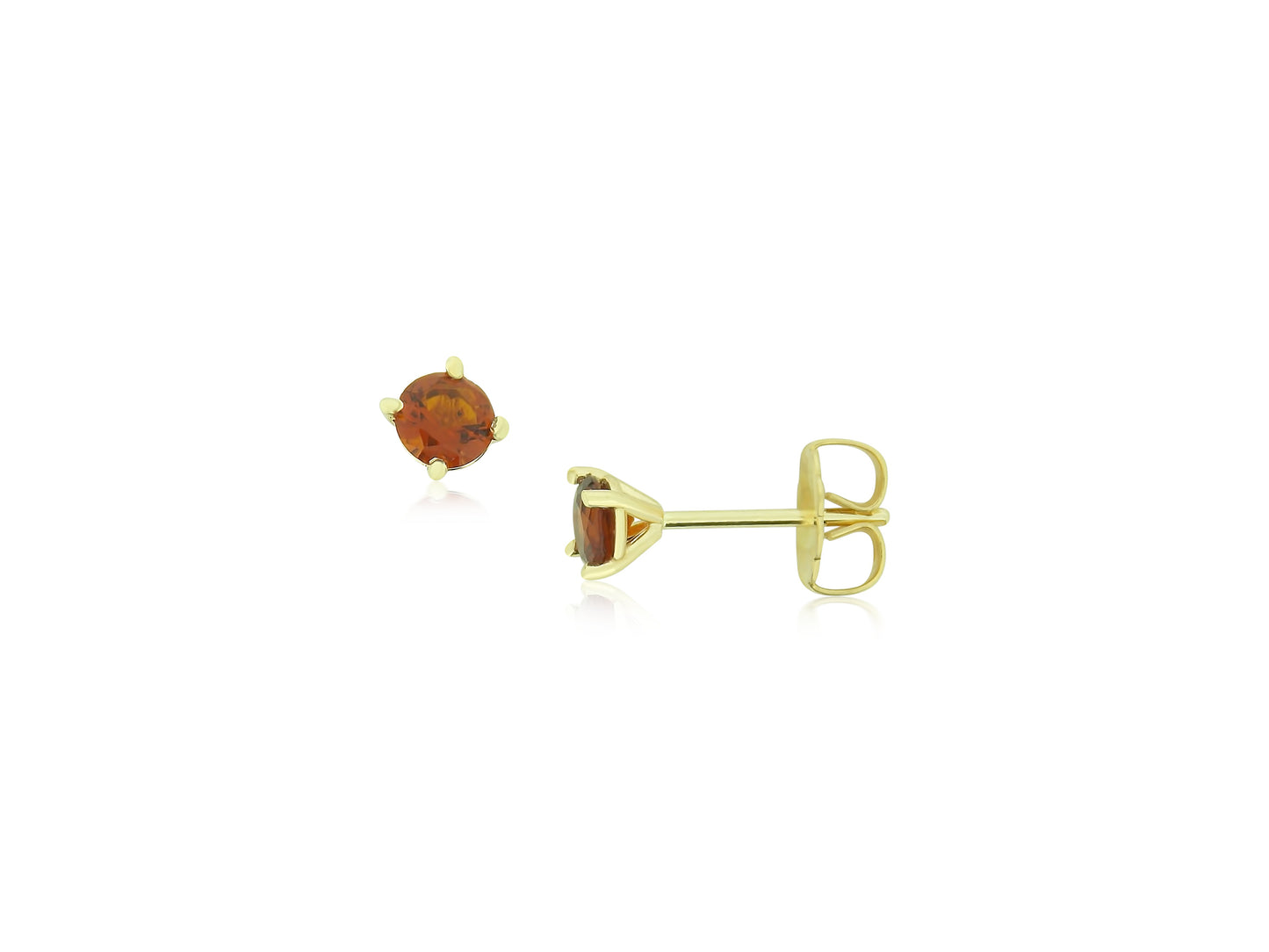 Golden Spessarite Garnet Earrings