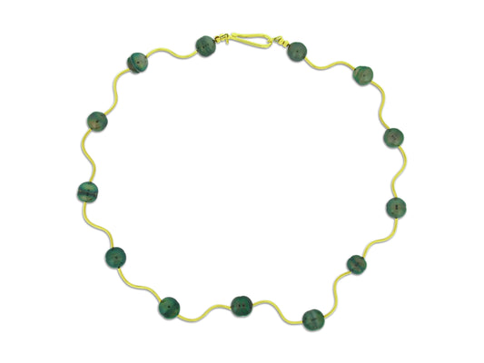 Tahitian Pearl and Gold Collar Necklace