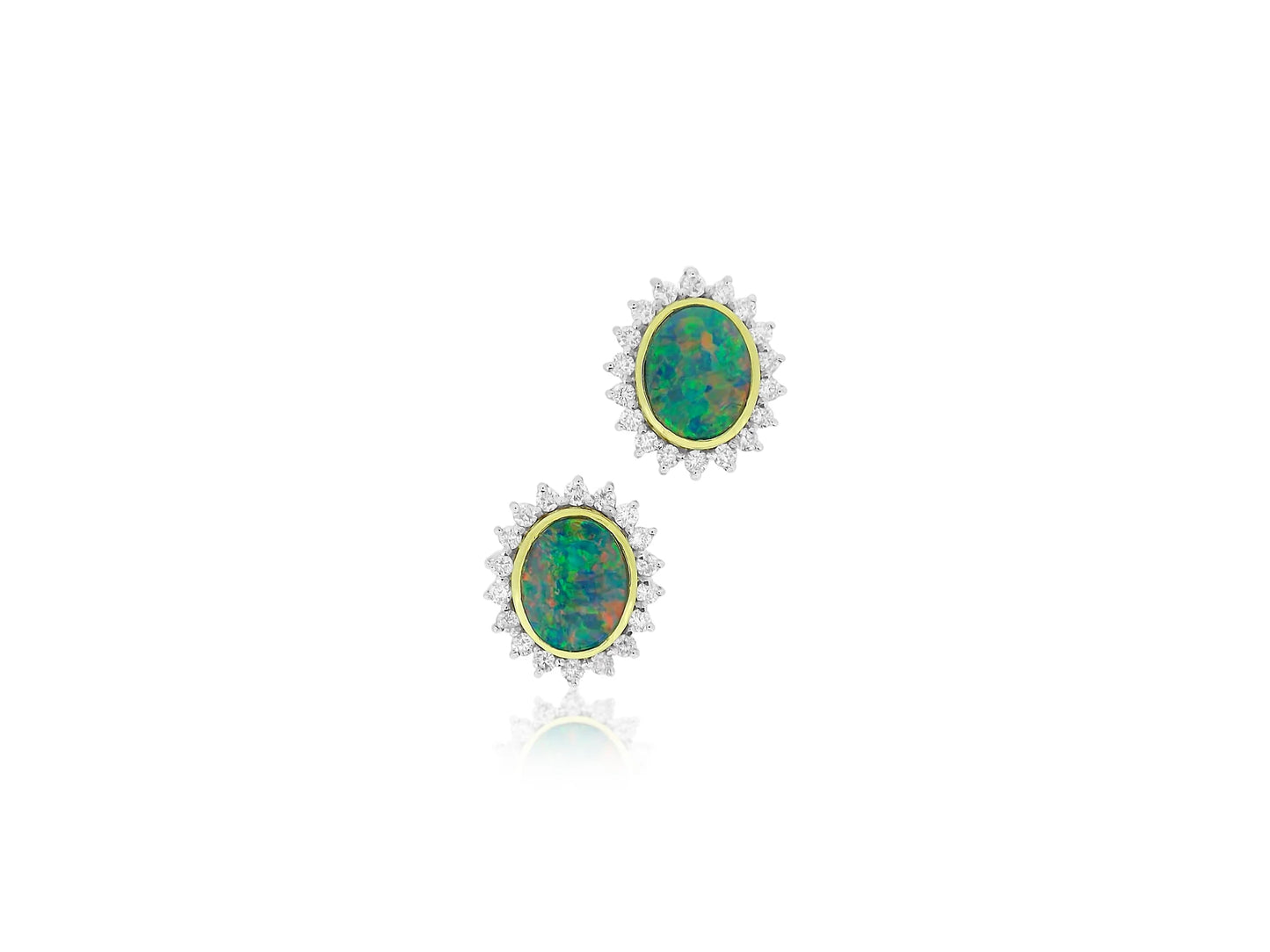 Opal and Turquoise Drop Earrings