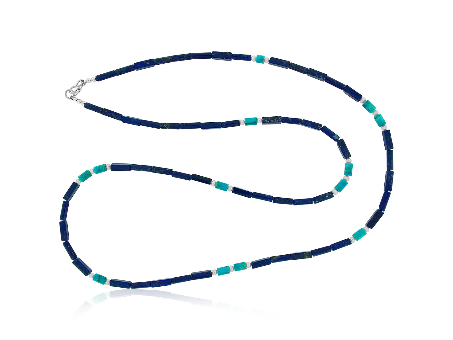 Lapis and Turquoise Long Necklace