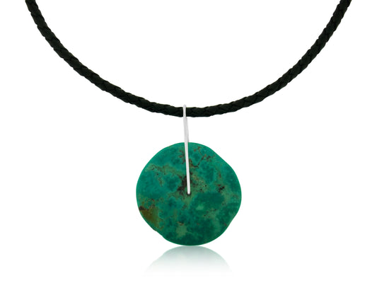 Large Disc Turquoise Necklace