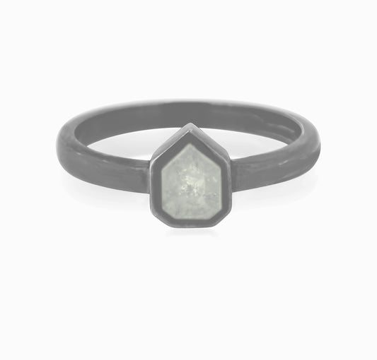 Custom Non Traditional Diamond Wedding Ring