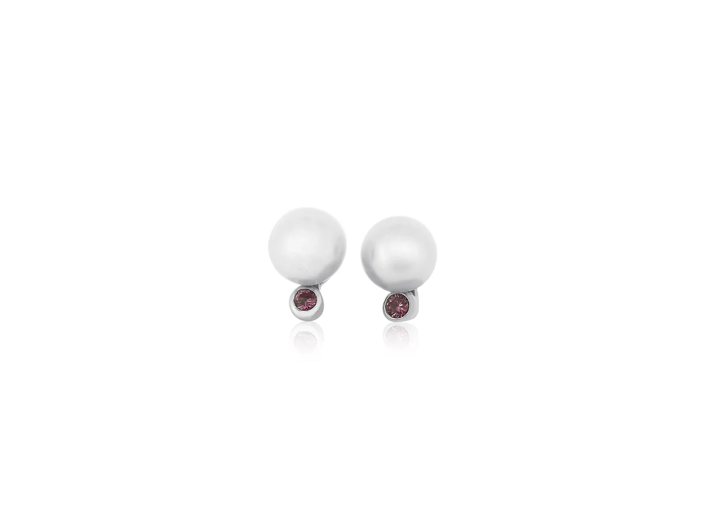 Pearl and Sapphire Earrings