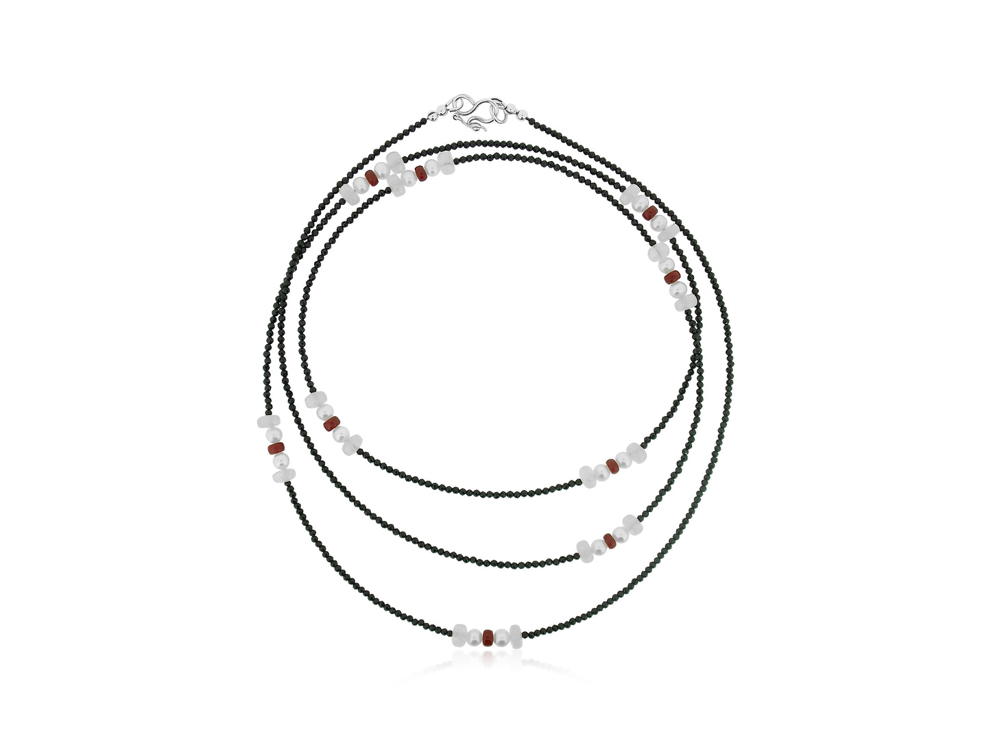 Mixed Gemstone Spinel Long Necklace