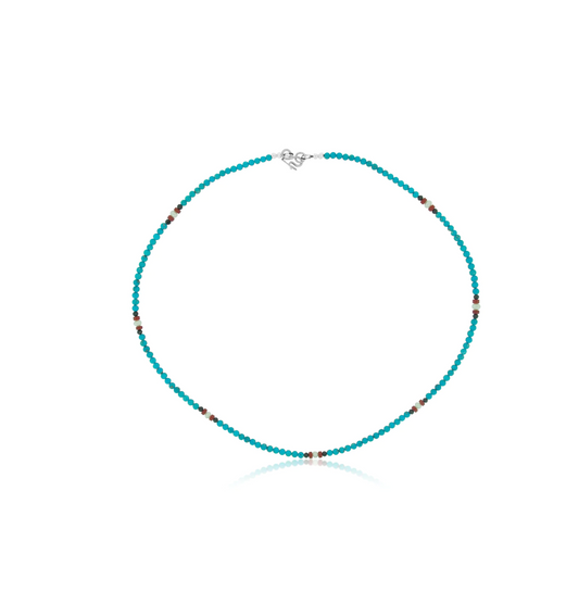 Turquoise Coral Pearl Necklace